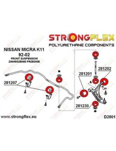 Front wishbone rear bush SPORT