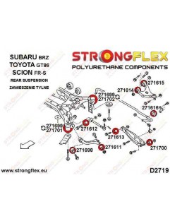 Rear trailing arm - rear longitudinal bushing