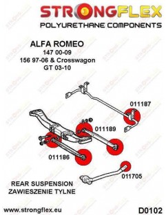 Rear wishbone rear suspension bush SPORT