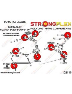 Rear trailing arm - front bushing 34mm