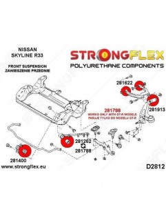 Front steering knuckle bush SPORT