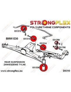 Rear anti roll bar link bush for SPORT control arm