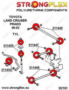 Rear stabilizer link bushings