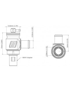 TURBOSMART puhaltaa BMW 135i 335i Z4 Kompact Plumb Back Kit