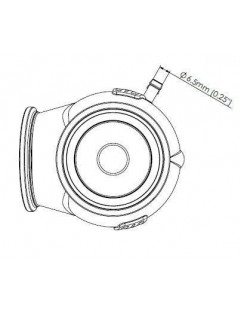 Turbosmart Wastegate 50MM 1.0 Bar Pro-Gate Lite Sort ekstern