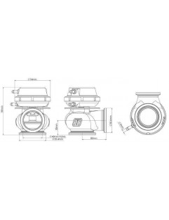 Turbosmart Wasmegate Kompele 40 mm 0,5 bar