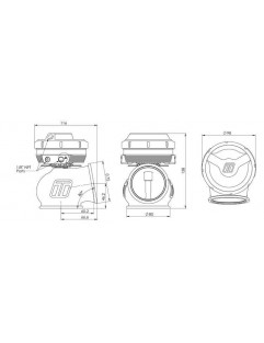 Turbosmart Wasmegate Ulkoinen Powergate 60mm Gen V Pakattu kaasu 0,35 baari