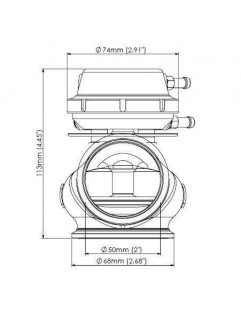  Turbosmart Wastegate Progate Lite 50mm 0,5 Bar