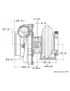 Garrett GTX3576R GEN II turbolader med omvendt rotation