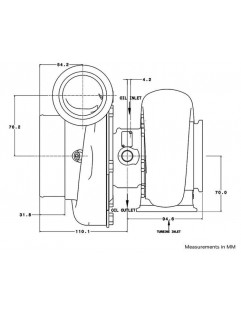 Garrett GTX3584RS Turbocharger (V-Band Comp)