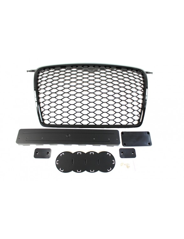 GRILL AUDI A3 8P RS-STYLE BRIGHT BLACK (05-09)