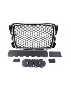 Grill AUDI A3 8P RS-stil krom-svart (09-12) PDC