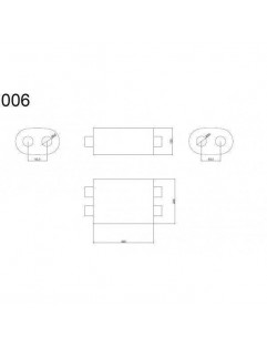 Middle silencer 63mm RM