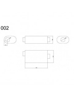 Center silencer 70mm RM