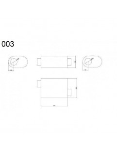 Midterste lyddæmper 76 mm RM