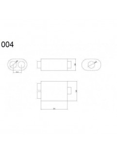 Midterste lyddæmper 76 mm RM