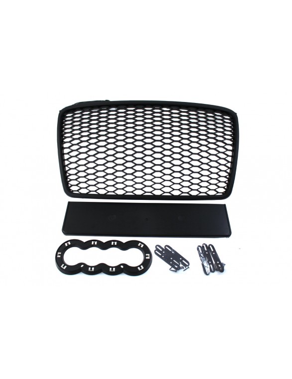 GRILL AUDI A4 B7 RS-STYLE BLACK (04-08)