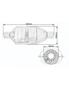 Muffler in the catalyst housing fi 50 AWG