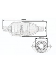 Muffler in the catalyst housing fi 60 AWG