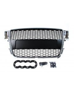 Grill Audi A5 8T RS-tyyppinen Chrome-musta (07-10) PDC