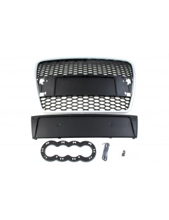 GRILL AUDI A6 C6 RS-STYLE SILVER-BLACK (04-09)