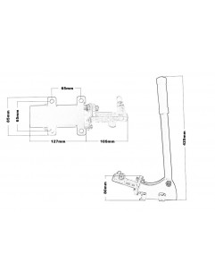 Handbroms hydraulisk backpumpslanos