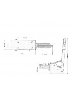 TurboWorks B04 hydraulisk øvre håndbrems