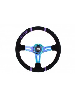 Steering wheel SLIDE 350mm Offset: 45mm Suede Neochrome