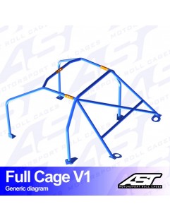 AUDI A3 / S3 (8L) Roll Cage 3 Door Hatchback FWD Full Roll V1
