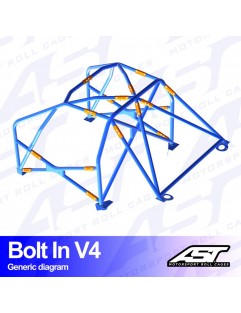 HYUNDAI I30 (PDE / PDEN) 5-door Fastback roll cage bolted into V4