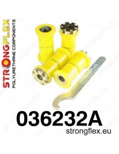 Set of eccentric rear control arm bushings SPORT