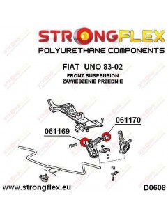 Polyurethane front control arm set SPORT