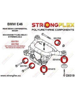 Rear stroller bush kit E46 SPORT