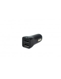 Car charger 12-24V 2xUSB 2.4A Black Type 1