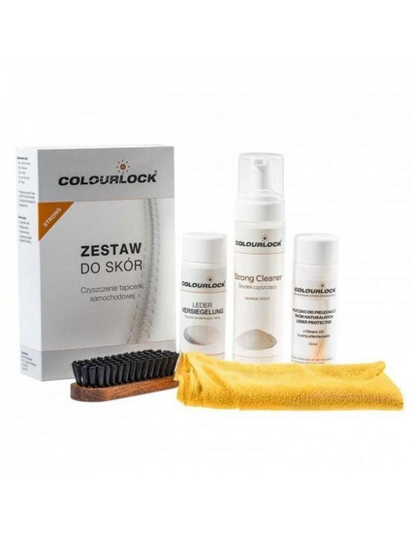 COLOURLOCK Leather cleaning kit STRONG with skin care milk (Leather kit)