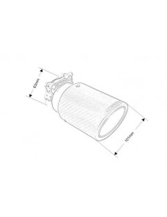 Muffler tip 101mm input 63mm RM