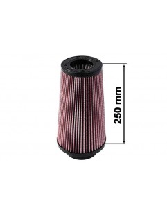 Conical filter TURBOWORKS H: 250mm OPEN: 101mm Purple