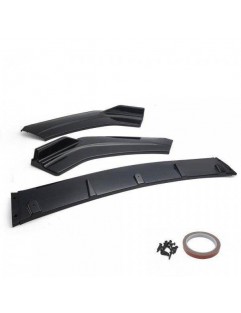 Universal front bumper splitter (3-piece) Black