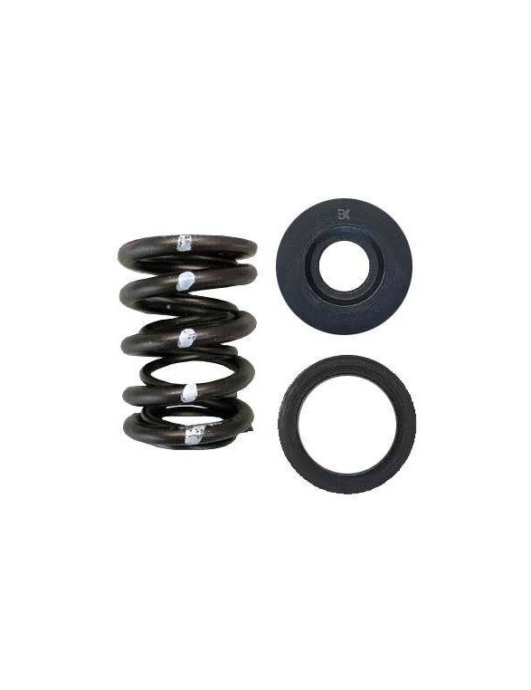 Set of double valve springs, steel valve cups and valve seats (Nissan KA24DE)