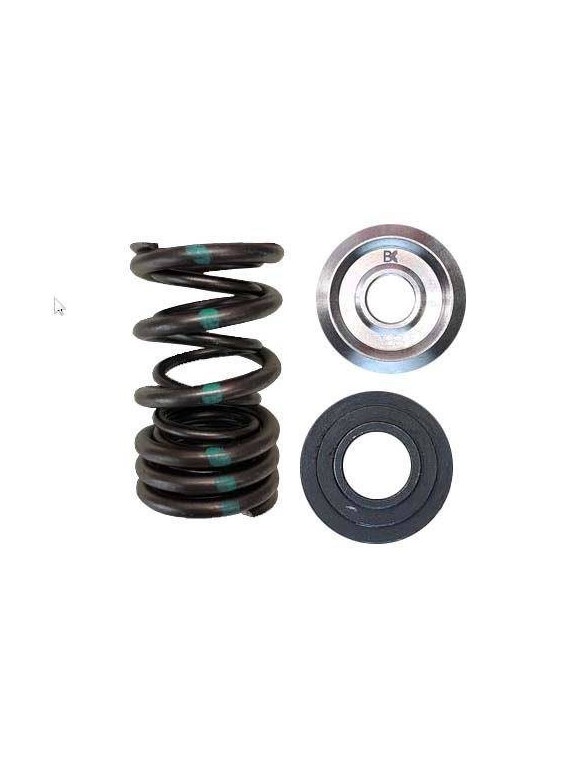 Set of double valve springs, titanium valve cups and valve seats (Honda K20A / K20Z, F20C / F22C - RACE / LT