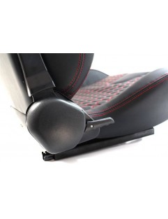 RACER Black Leather sports seat