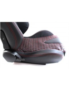 RACER Black Leather sports seat