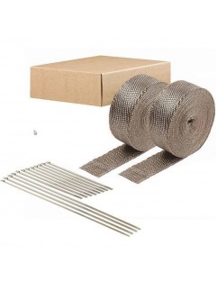 Thermal tape DEI - 50mm x 15m - Titanium 2 pcs. + bands