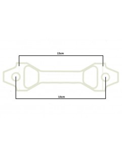 Batteriholder D1Spec 15cm sølv