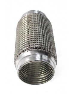 Reinforced exhaust flexible connector 2 "200mm stainless steel