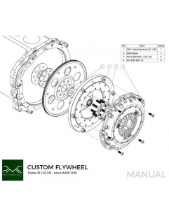 Flywheel to convert Toyota JZ 1JZ 2JZ - Lexus IS200 J160