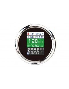 ZEGAR DEPO 85 mm volt, oliepresse, olietemp, brændstofmængde, RPK, motortime, GPS -hastighedstacho