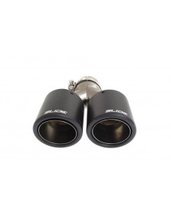 Double tip Muffler 101mm 76mm slide input