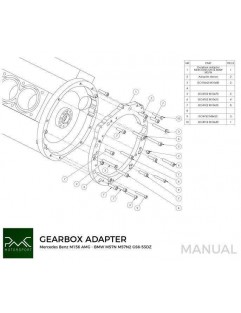 Gearkasse adapter Mercedes-Benz V8 M156 AMG-BMW M57N / M57N2 GS6-53DZ / N54 GS6-53BZ / N52 N53