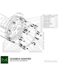 Gearkasse adapter Toyota / Lexus V8 UZ 1UZ 3UZ - Lexus IS200 J160 (første generation)